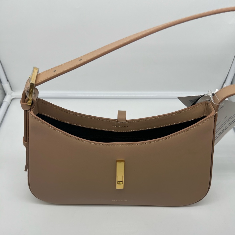 NWT DEMELLIER N10 The Tokyo Light Tan Smooth Leather Handcrafted Shoulder Bag - Picture 14 of 17